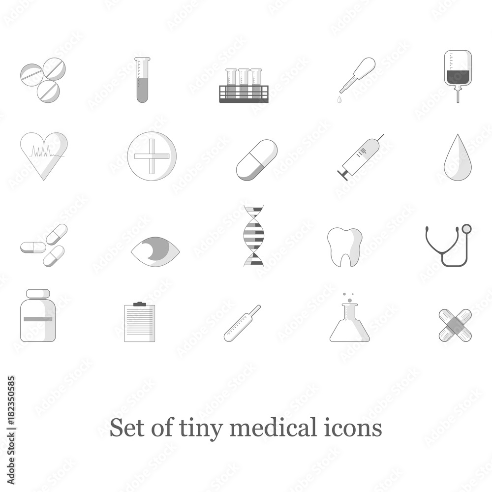 Set of tiny medical icons Set of tiny medical icons