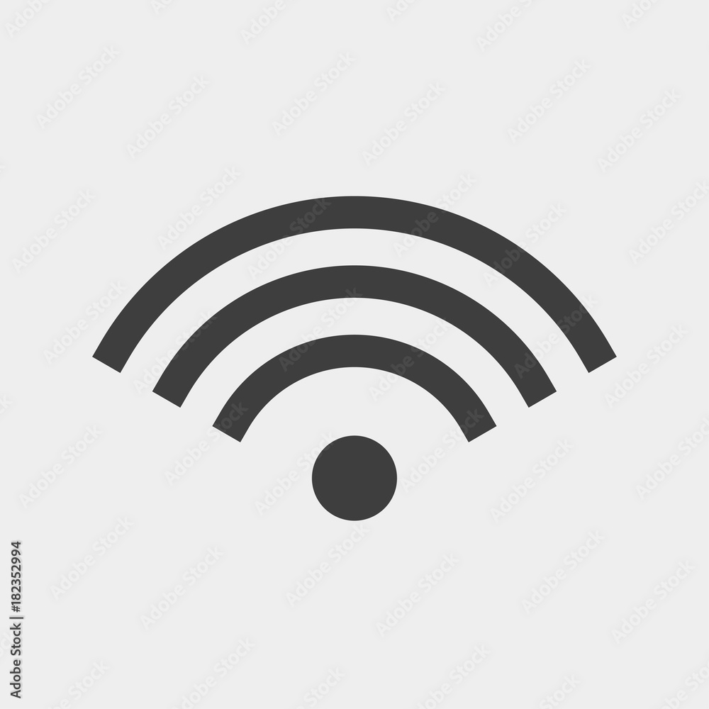 wifi flat icon. Design vector element