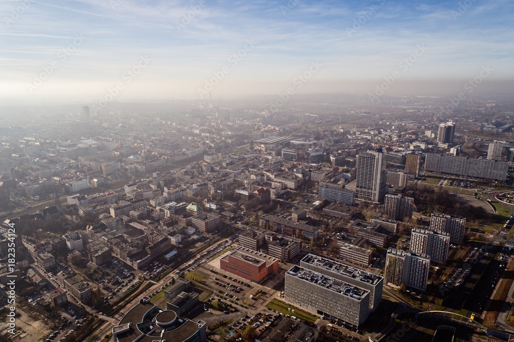 Smog and air pollution in Katowice
