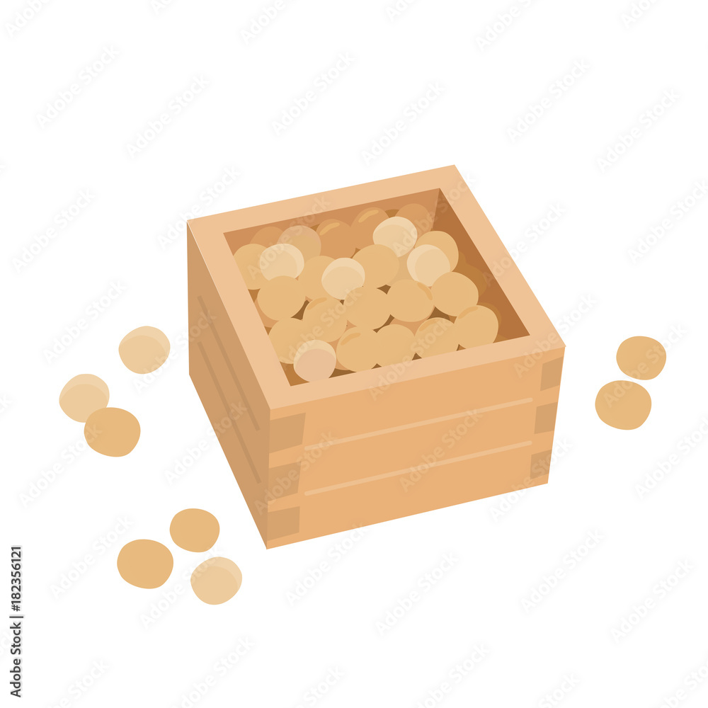 節分 豆 イラスト Stock Vector Adobe Stock