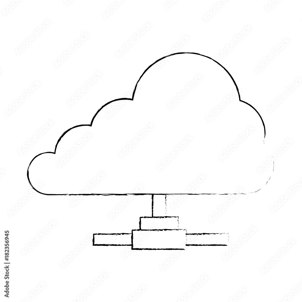 cloud computing isolated icon vector illustration design cloud computing isolated icon vector illustration design