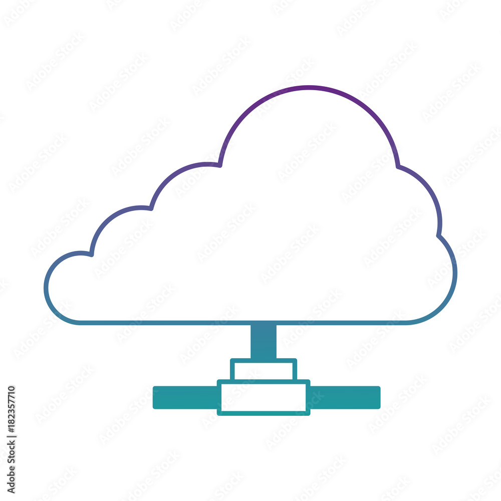 cloud computing isolated icon vector illustration design cloud computing isolated icon vector illustration design