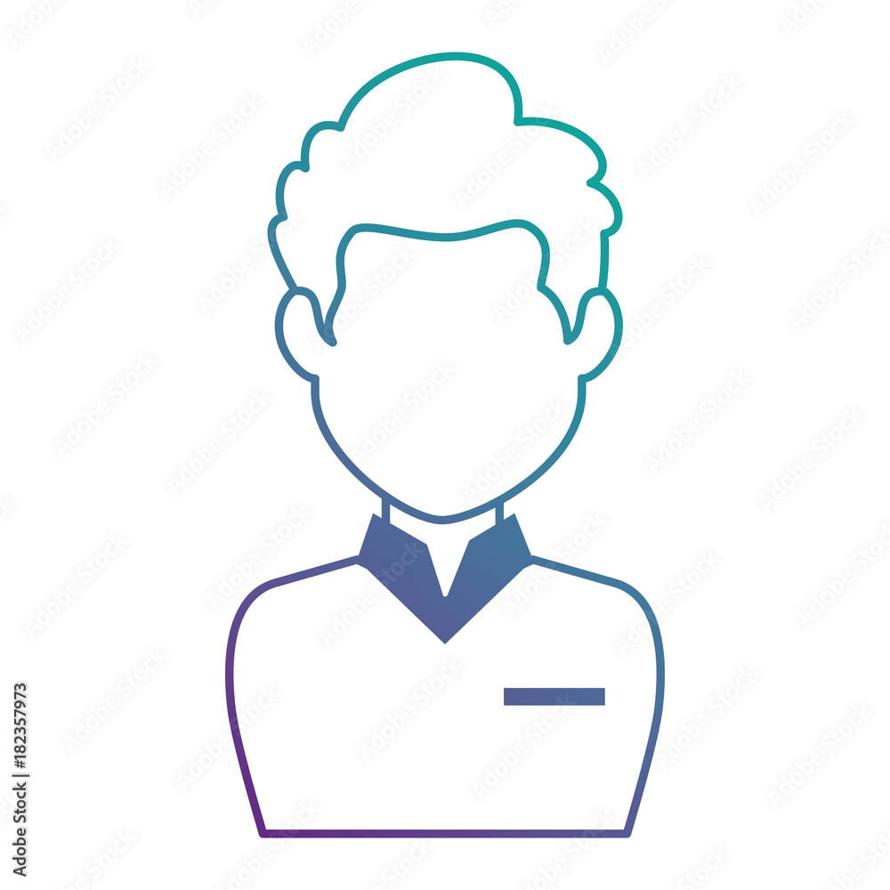 elegant businessman avatar character vector illustration design