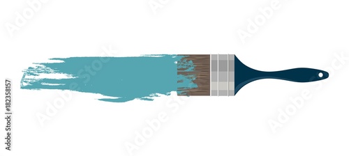 Vector paint brush on white background