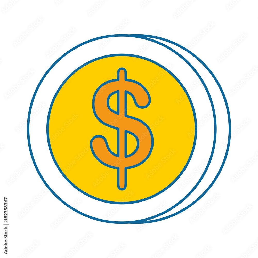 coin money isolated icon vector illustration design coin money isolated icon vector illustration design
