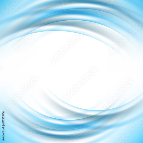 An abstract wave is a blue background. Blue smoke is a wave.