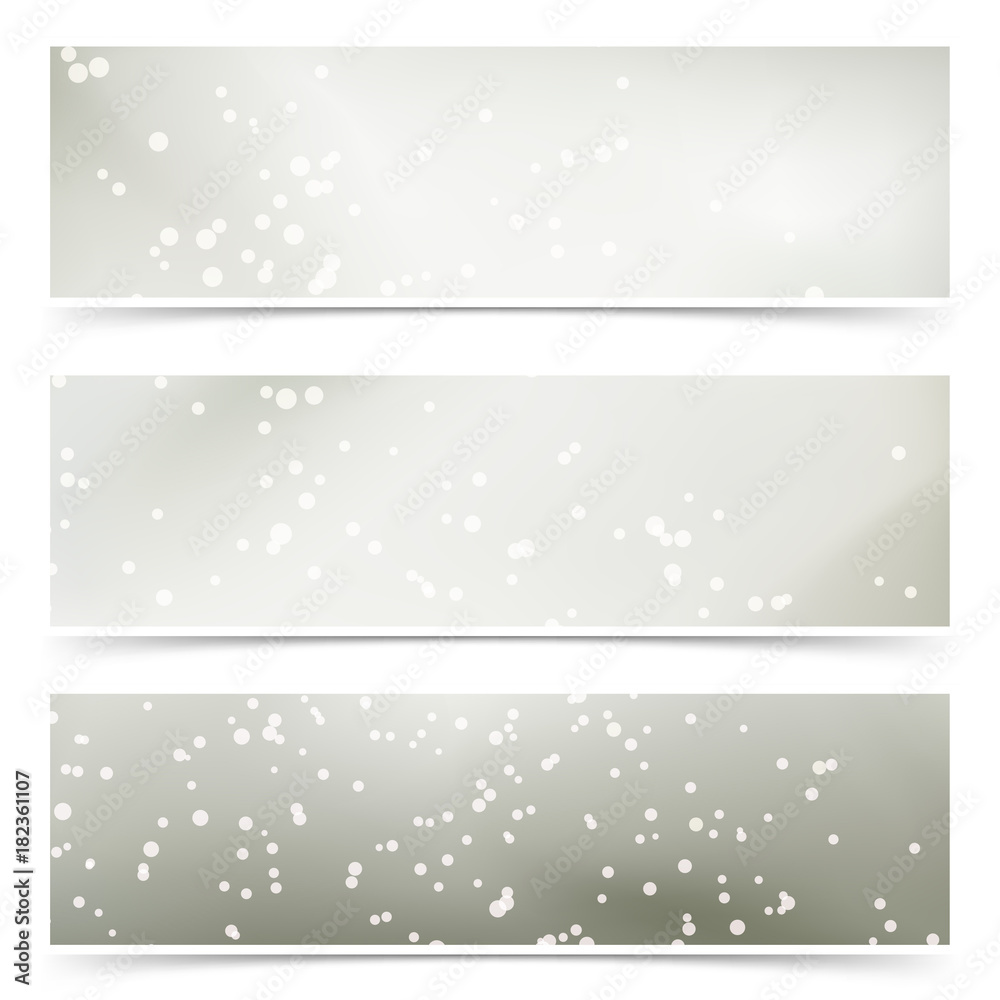 Winter fantasy shimmering halftone cards collection
