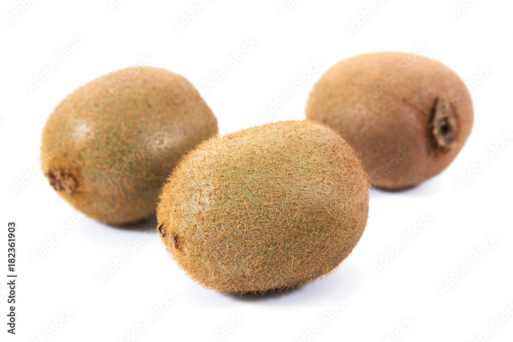 Fresh kiwi fruit isolated on white background Fresh kiwi fruit isolated on white background