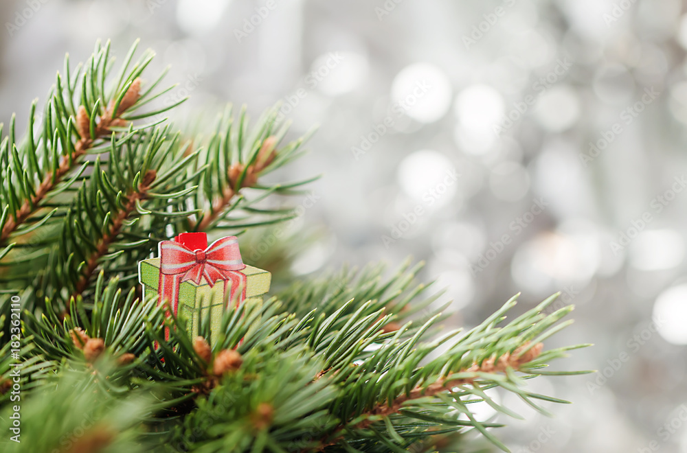 Silver Christmas background Silver Christmas background