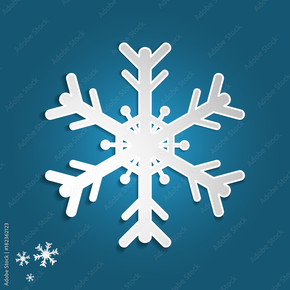 Snowflake vector in paper art and craft style for happy christmas and new year. vector illustration. Snowflake vector in paper art and craft style for happy christmas and new year. vector illustration.