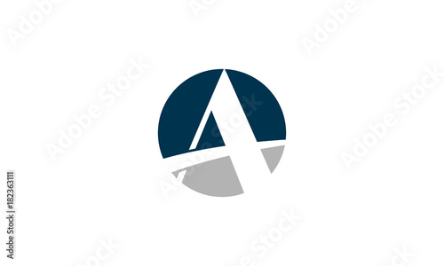 A logo template vector company letter 