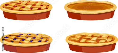 Cherry, Blueberry, Pumpkin, and Apple Pies