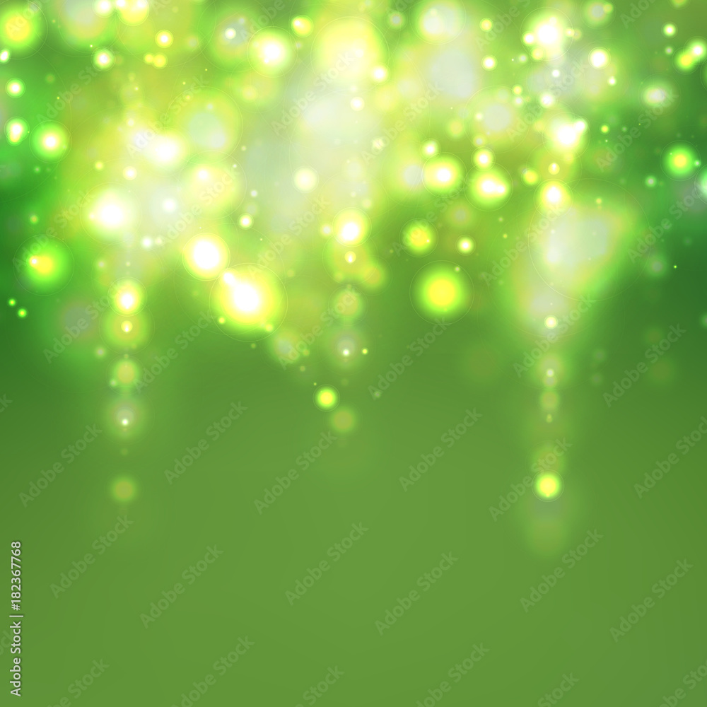 Bright Green Bokeh Background Bright Green Bokeh Background