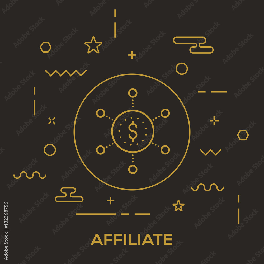 Obraz premium Affiliate Concept