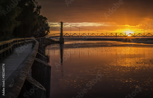 sunrise swing bridge Lorne