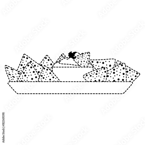 Isolated nachos design