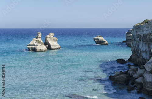 The rock formation near Torre dell Orso