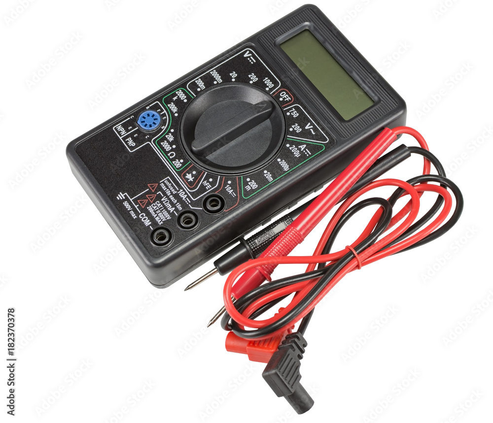 Black color digital multimeter Black color digital multimeter