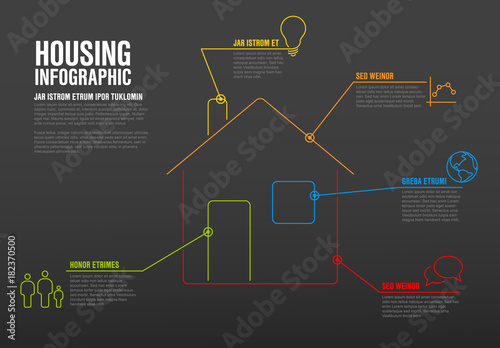 Wallpaper Mural Thinline housing infographic template Torontodigital.ca