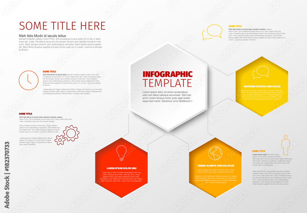 Vector Infographic report template Vector Infographic report template