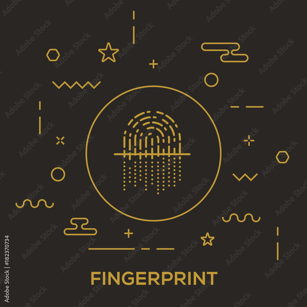 Obraz premium Fingerprint Concept