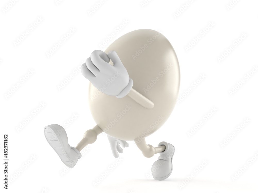 Egg character running