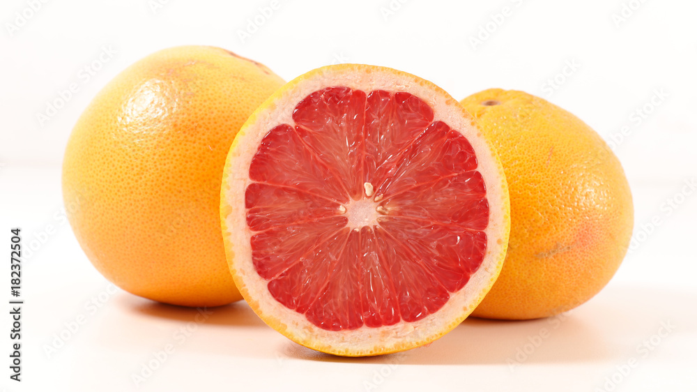 grapefruit isolated on white background grapefruit isolated on white background