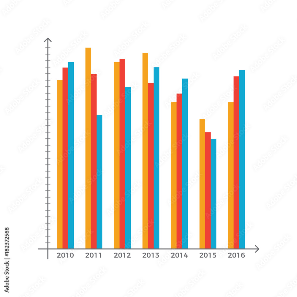 Obraz premium Infographic Coordinate System Vector Illustration