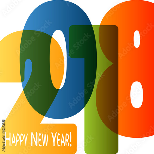 Happy New Year 2018 background