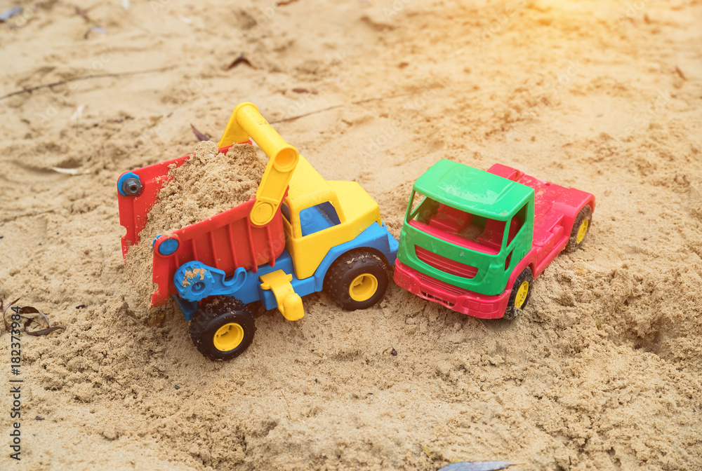 children's toys trucks imitate a traffic accident children's toys trucks imitate a traffic accident
