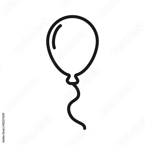 balloon, linear icon