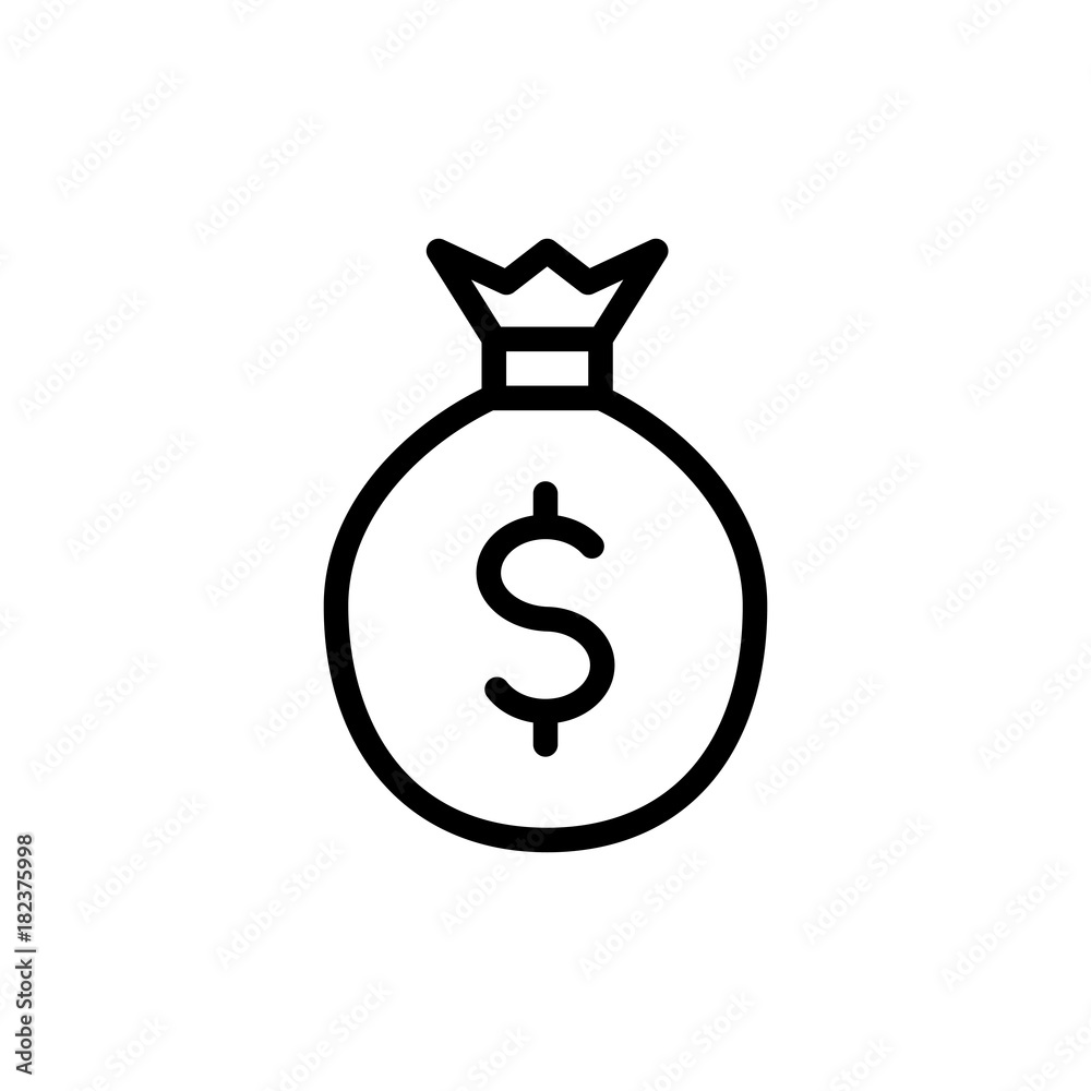 Money bag icon Money bag icon