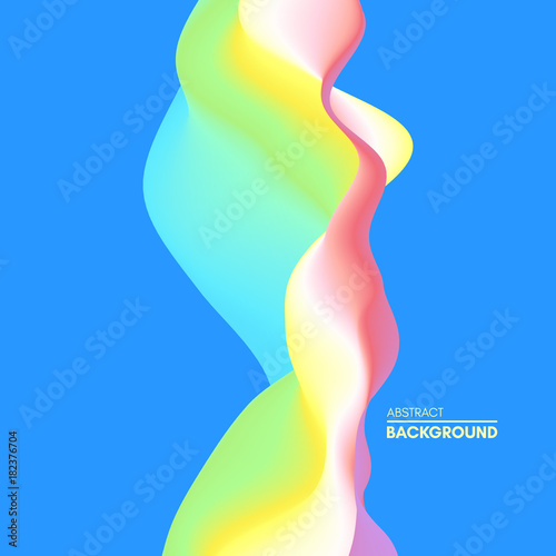 Abstract wavy background for banner  flyer  book cover  poster. Dynamic effect. Vector illustration. Design template.
