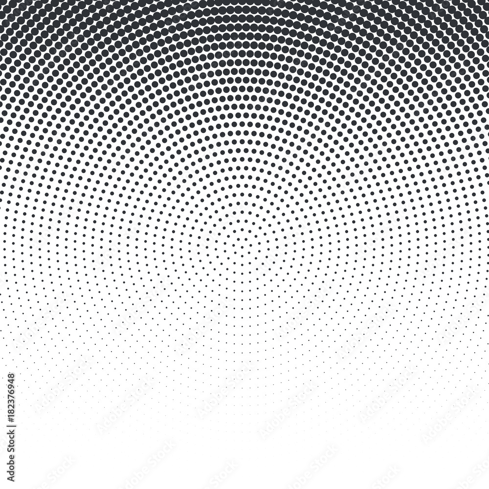 Vector pop art dotted halftone template background. Abstract pattern with dots.