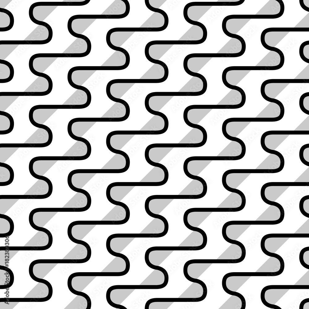 Seamless pattern wavy shapes. なみなみパターン Seamless pattern wavy shapes. なみなみパターン