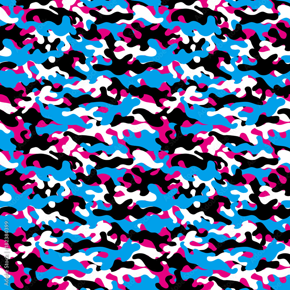 Obraz premium Camouflage background. Seamless pattern.Vector. 迷彩パターン