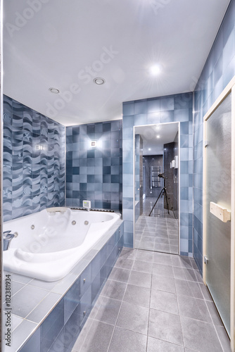 Modern interior bathroom design urban real estate. © vadim70 ovthinnikov