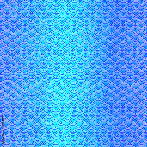 Marine fish scales simple seamless pattern in soft pastel colors
