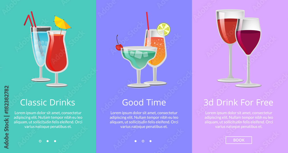 Classic and 3D Drinks for Free ro Have Good Time Classic and 3D Drinks for Free ro Have Good Time