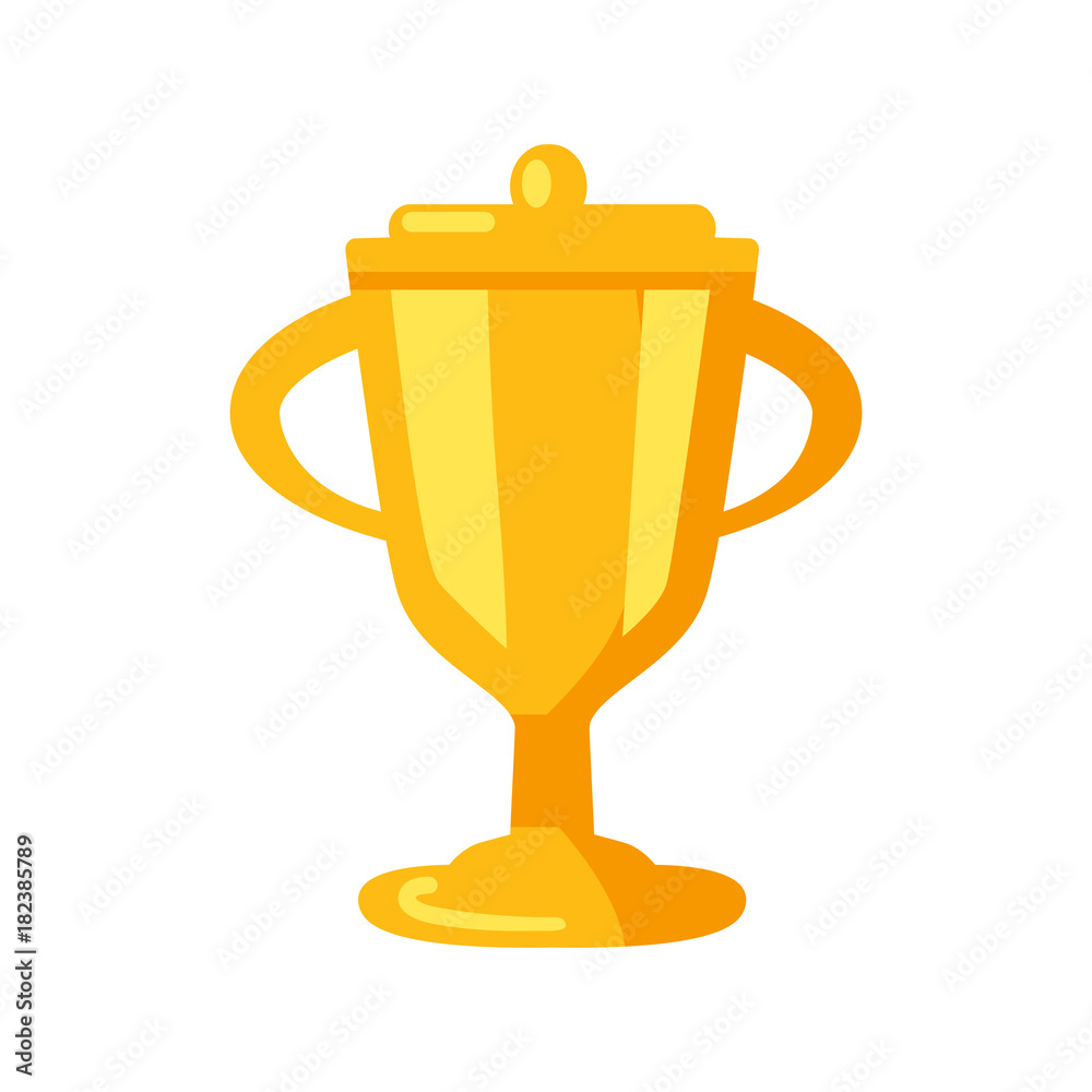 Golden Prize Cup Icon Vector Illustration Golden Prize Cup Icon Vector Illustration
