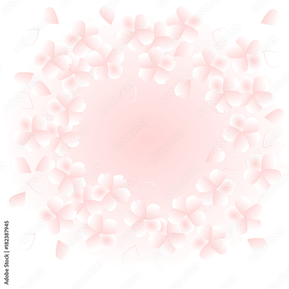 sakura pink spring wreath
