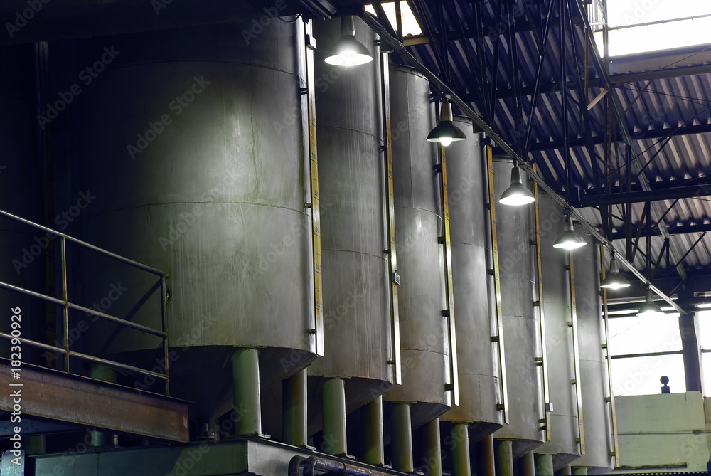 Naklejka premium Lubricating oil industry for engines