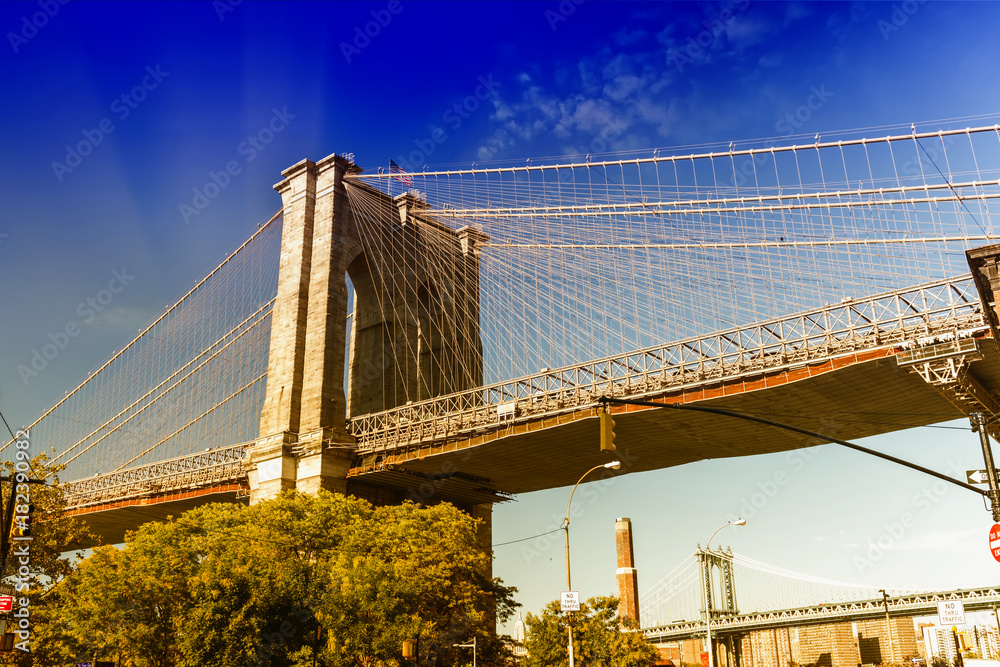 Naklejka premium Beautiful view of Brooklyn Bridge