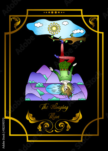 hanging man card