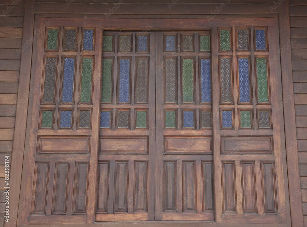 Rustic wooden window Rustic wooden window