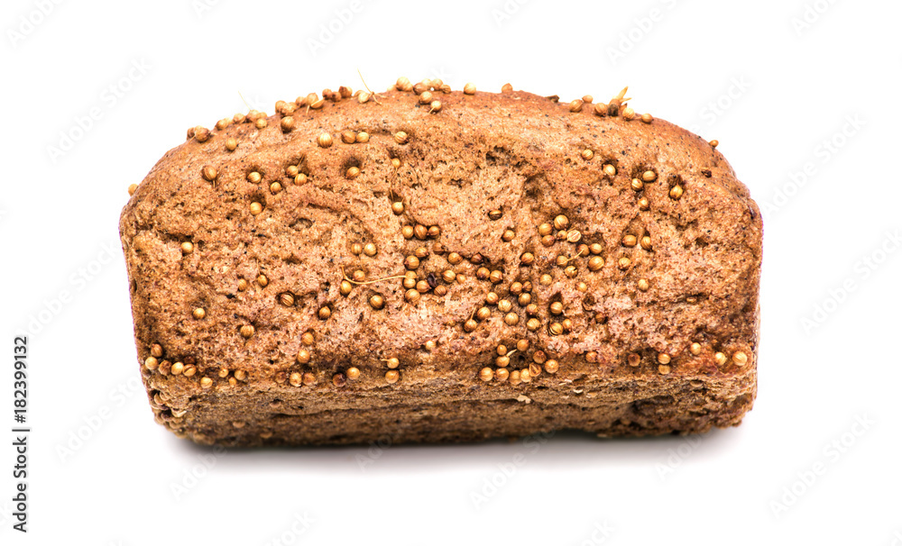 Bread on a white background