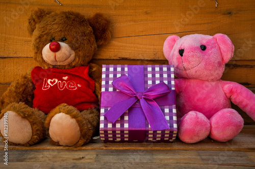 Valentines Day. Teddy Bear Loving cute