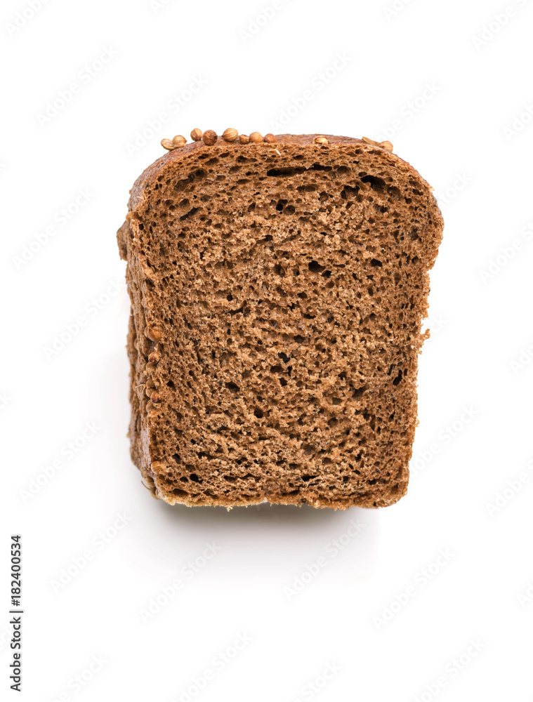 Bread on a white background Bread on a white background