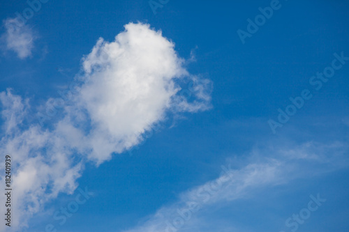 Blue sky with cloud.