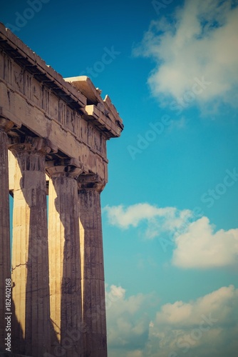 ruins of a acropolis of Ancient Greece